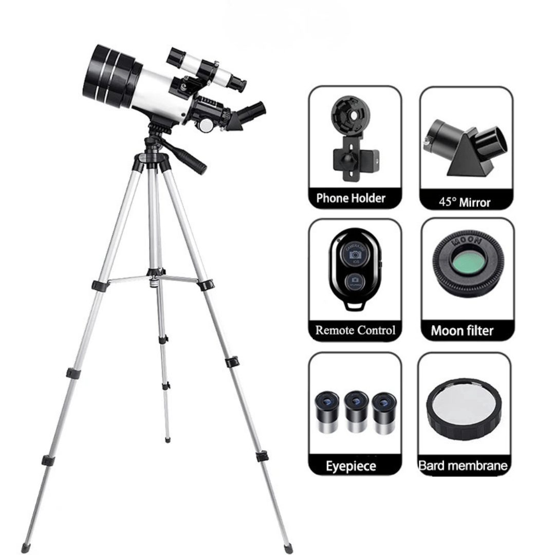Télescope astronomique 333x | Observation lunaire accessible